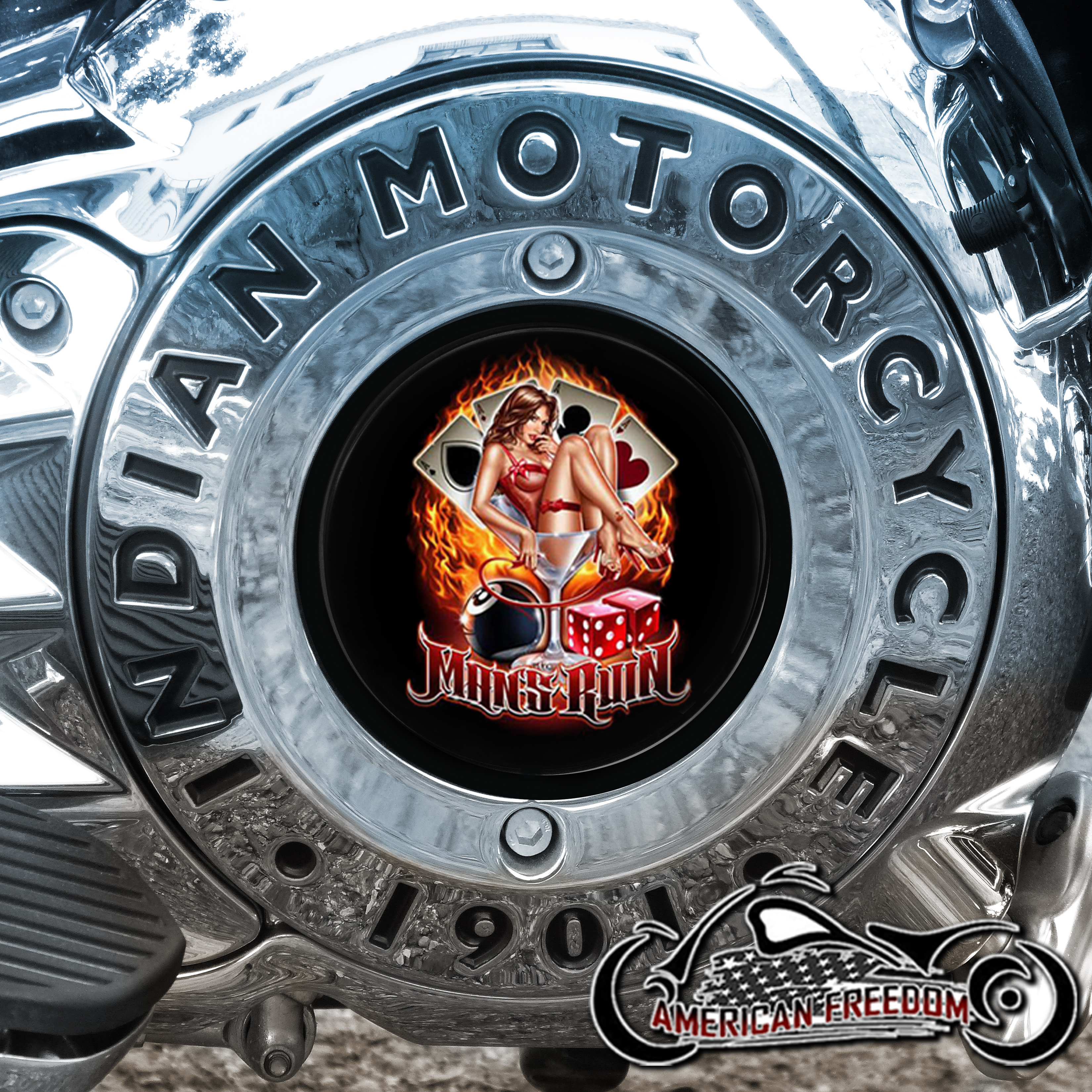 Indian Motorcycles Thunder Stroke Derby Insert - Pin Up Martini